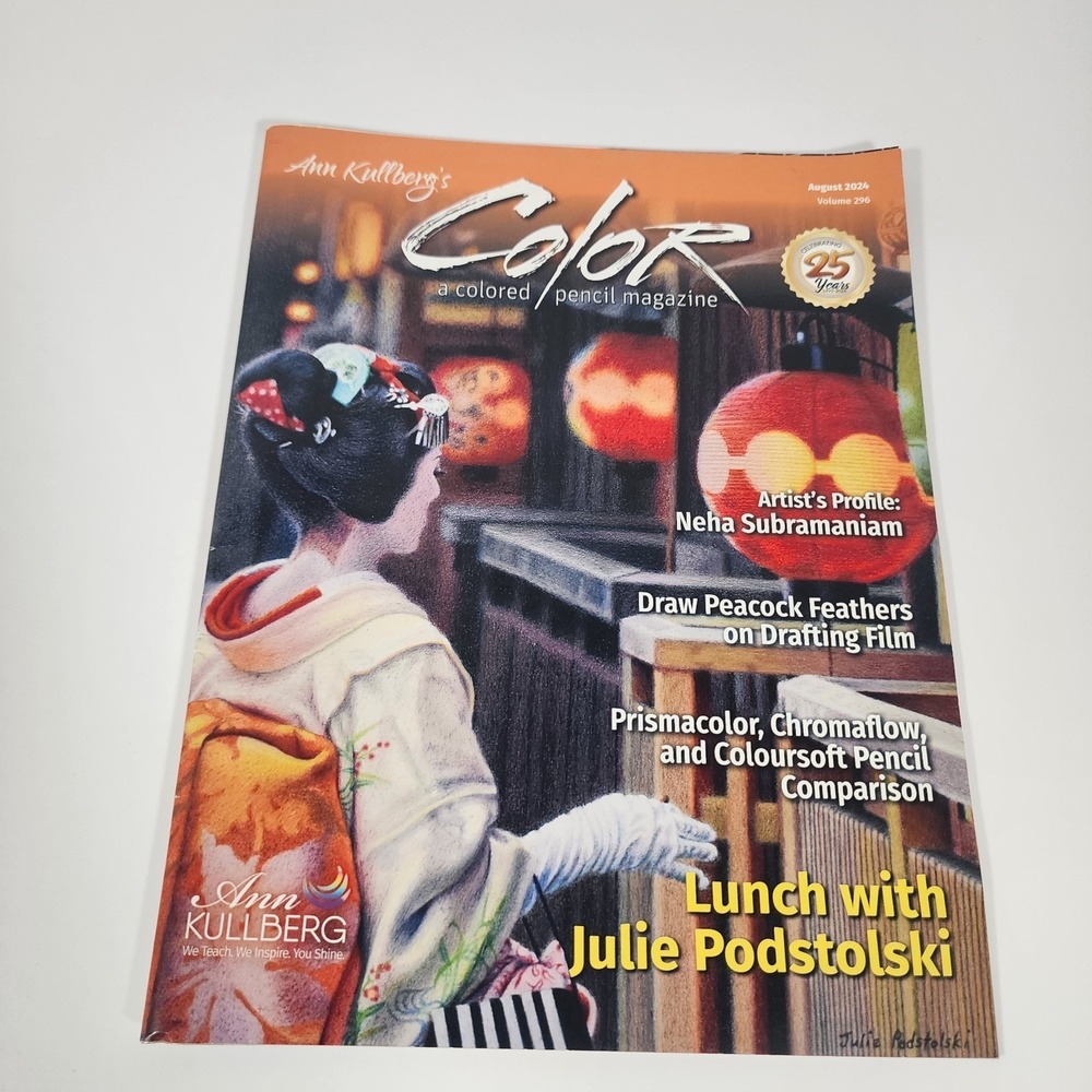 Color Magazine August 2024 By Ann Kullberg Colored Pencil Art